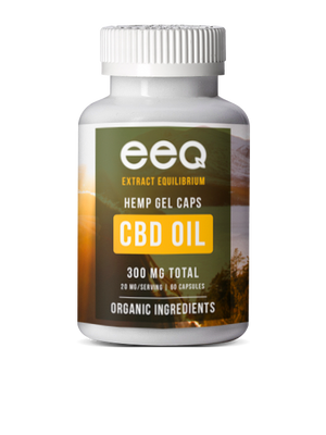 Organic 300mg CBD Hemp Oil Gel Capsules